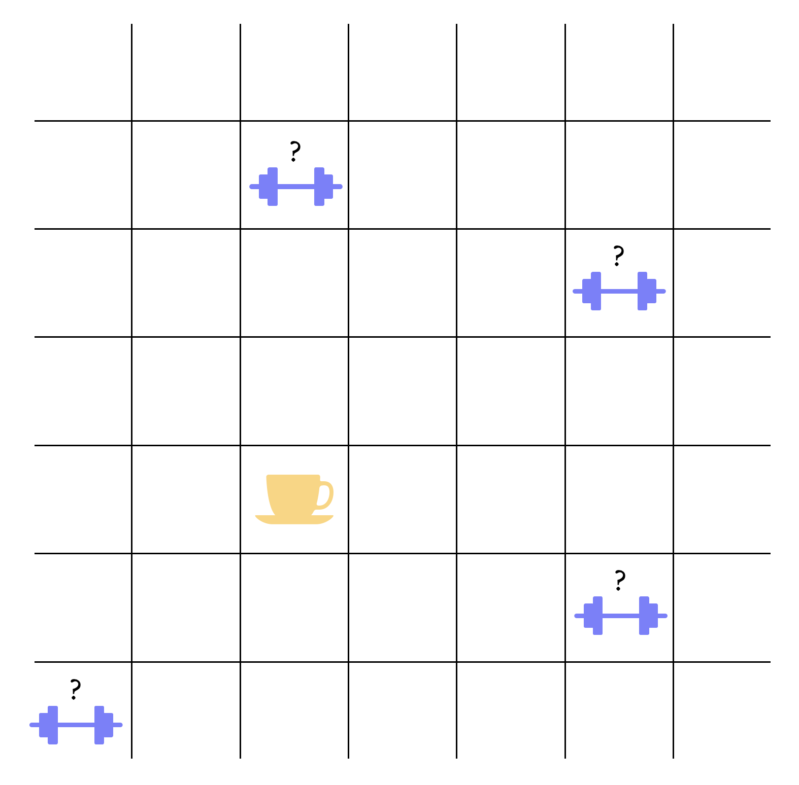 Gym in a random location